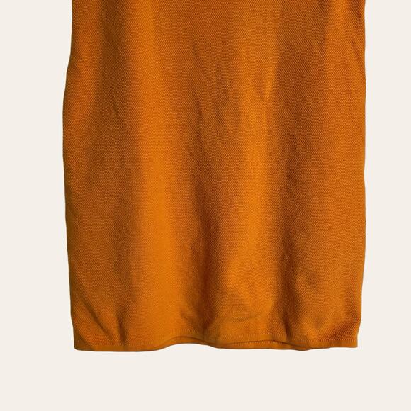 Victor Glemaud Peach Orange Wool Jersey Sleeveless Scoop Neck Mini Dress Size L - Picture 9 of 13